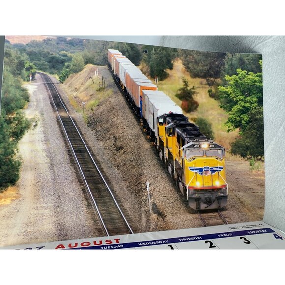 Union Pacific 2007 Train Locomotive Calendar Collectible Vintage Railway Photogr - Picture 7 of 10
